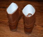 Shabbies - nappa leren enkellaarzen Cognac - maat 37, Kleding | Dames, Schoenen, Overige kleuren, Shabbies Amsterdam, Lage of Enkellaarzen