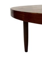 Vintage Houten Ronde Salontafel Jaren 60 Design, Ophalen, Gebruikt, 50 tot 100 cm, Vintage salontafel