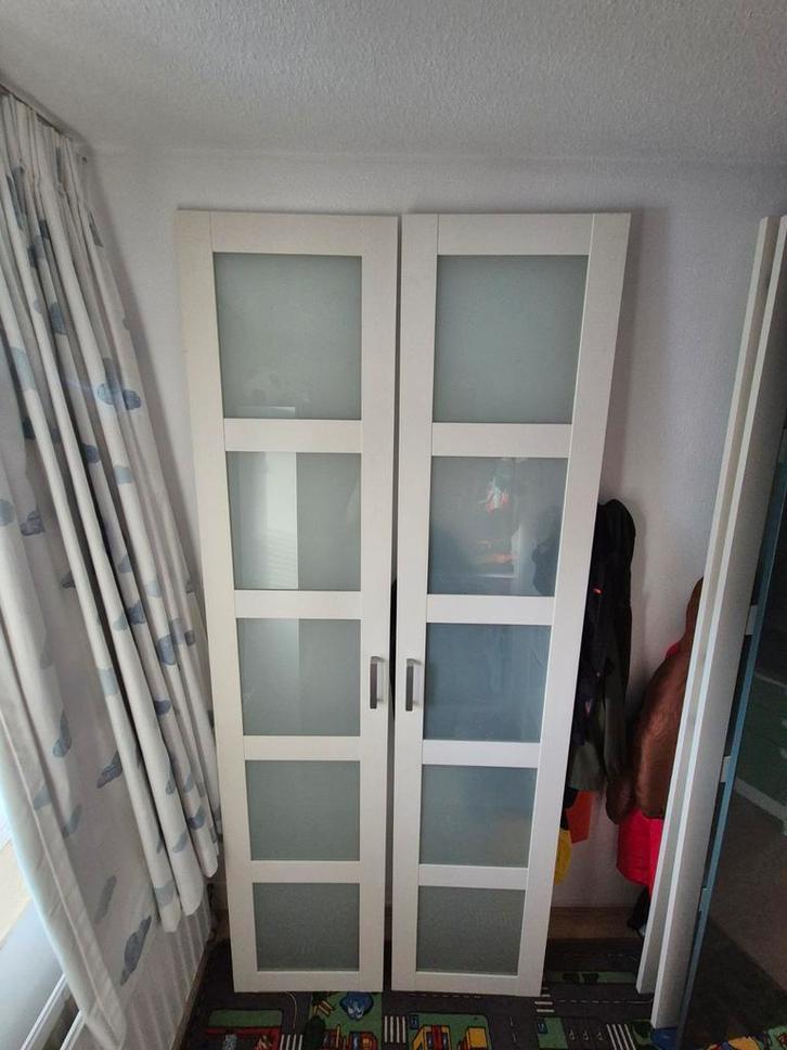 PAX Deuren - 2 x set van 2 en 1 groene, 5 deuren in totaal, Huis en Inrichting, Kasten | Kledingkasten, Gebruikt, 200 cm of meer