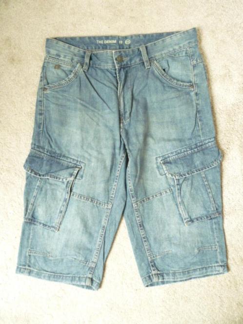 C&A korte jeans W32 bermuda, Kleding | Heren, Spijkerbroeken en Jeans, Gedragen, W32 (confectie 46) of kleiner, Blauw, Verzenden