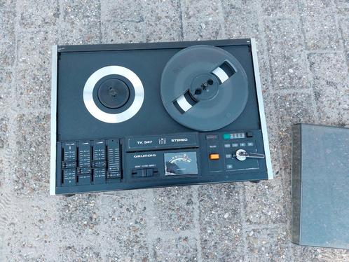 Grundig tk547 hifi stereo bandrecorder, Audio, Tv en Foto, Bandrecorders, Bandrecorder, Met stofkap, Ophalen of Verzenden