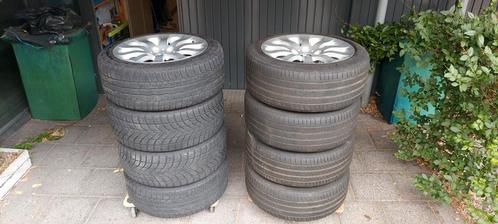 BMW E90-91-92-93, velgenset 225x45,R17, Auto-onderdelen, Banden en Velgen, Banden en Velgen, Zomerbanden, 17 inch, 225 mm, Gebruikt