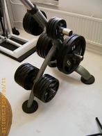 ATX Olympische 50mm Halter schijven Gietijzer 155 Kg, Ophalen, Zo goed als nieuw, Benen, Halterschijven