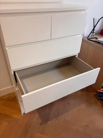 Witte Commode - 80x48x123 cm beschikbaar voor biedingen