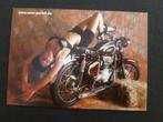 Simson motor Pin Up - ansichtkaart motorfiets - erotiek -DDR, Ophalen of Verzenden, 1980 tot heden, Ongelopen, Voertuig