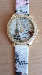 Nieuw horloge - Parijs Eiffeltoren - met batterij, Overige merken, Staal, Polshorloge, Nieuw