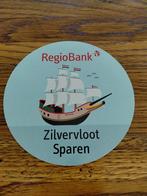 Sticker RegioBank Zilvervloot sparen, Verzamelen, Verzenden, Zo goed als nieuw, Overige typen