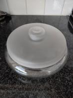 Antieke glazen koektrommel, Ophalen of Verzenden