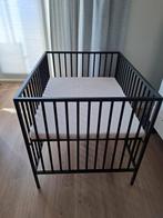 Metalen kinderbox inclusief matras 80x100, Ophalen, Zo goed als nieuw, Rechthoekig, In hoogte verstelbaar