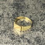 14k gouden ring prachtige zegelring italy, Ophalen of Verzenden, Nieuw, Goud, Dame