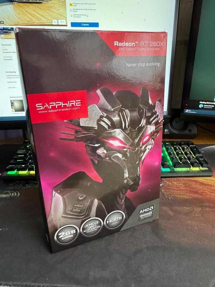 Sapphire AMD R7 260x - Videokaart, Computers en Software, Videokaarten, Zo goed als nieuw, PCI-Express 3.0, GDDR5, DVI, Ophalen of Verzenden