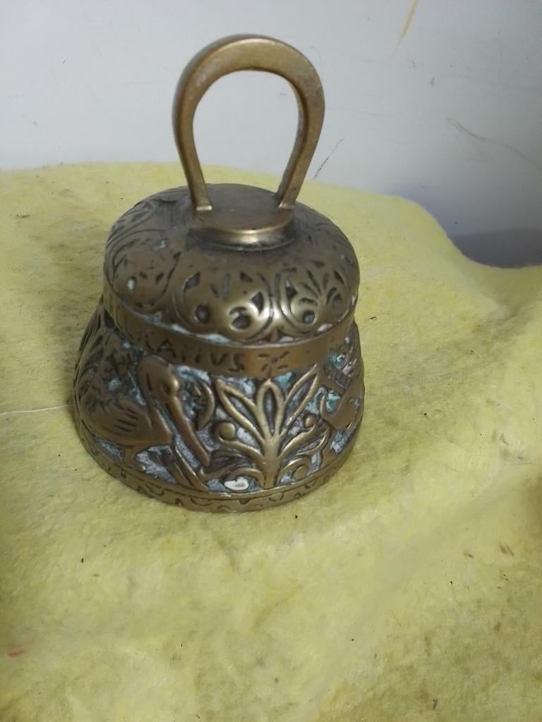 3793)  oude klooster of tafelbel  messing, Ophalen of Verzenden