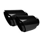 Carbon look uitlaat sierstukken 2stuks 76mm-114mm, Auto diversen, Tuning en Styling, Ophalen of Verzenden