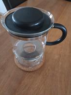 Theepot met warmhoudplaat Douwe Egberts, Ophalen, Glas, Overige stijlen, Overige typen