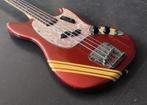 Fender Mustang Bass 1970 competition red (inruil mogelijk), Ophalen of Verzenden, Gebruikt, Elektrisch
