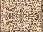 Handgeknoopt Perzisch wol Ghoum tapijt floral 250x348cm, Persian Perzisch vintage oosters hype, Gebruikt, Crème, 200 cm of meer