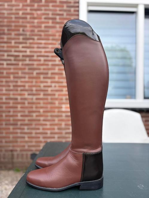 Bruine lipica paardrijlaarzen maat 40 kuit 39 hoogte 49, Dieren en Toebehoren, Paardrijkleding, Zo goed als nieuw, Schoeisel, Dressuur