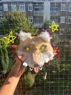 Therian masker vos+ staartje🦊🌿☘️🍀!, Hobby en Vrije tijd, Kostuums, Theaterbenodigdheden en LARP, Ophalen of Verzenden