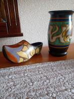 Oud Plateel Eskaf Klompje & OLA Huizen Vaasje, Antiek en Kunst, Ophalen of Verzenden