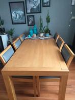 Eetkamertafel met 6 stoelen, Huis en Inrichting, Complete eetkamers, Zo goed als nieuw, Ophalen