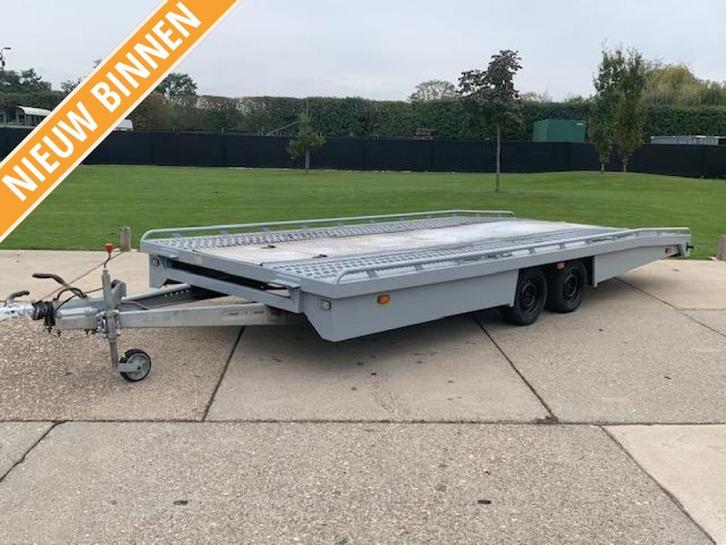 Tijhof TAS 35 autotransporter 3500 kg 235x550 TOPPER, Auto diversen, Aanhangers en Bagagewagens, Gebruikt