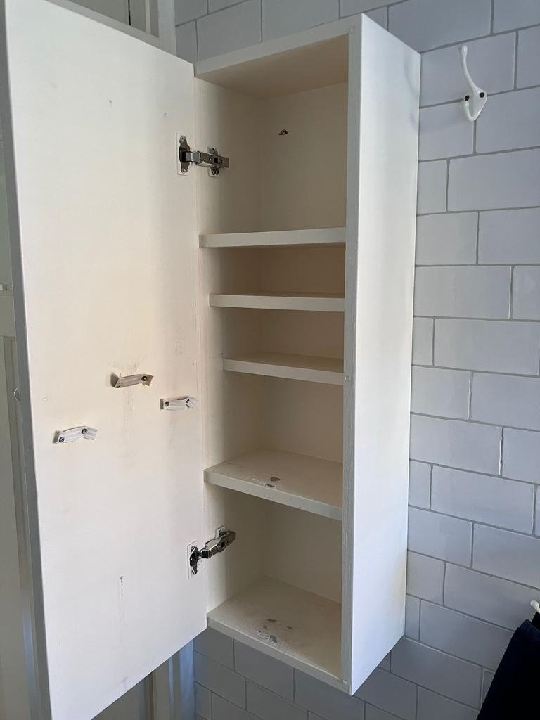 Handgemaakt Badkamer meubel van watervast verlijmd multiplex, Ophalen, Zo goed als nieuw, 25 tot 50 cm, Minder dan 100 cm