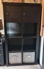 Zwarte pax kast ikea met 2 deurtje en 2 bakken, 100 tot 150 cm, Zo goed als nieuw, 25 tot 50 cm, 50 tot 100 cm
