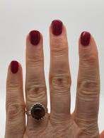 A914 Prachtige zilveren ring tijgeroog (verstelbaar), Sieraden, Tassen en Uiterlijk, Ringen, Ophalen of Verzenden, X, Met edelsteen