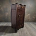 Vintage houten kastje / hoog nachtkastje, Gebruikt, Minder dan 75 cm, Minder dan 50 cm, Ophalen