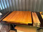 Teak tafel 1x1 meter, Huis en Inrichting, Tafels | Eettafels, Ophalen, Zo goed als nieuw, Vier personen, 100 tot 150 cm