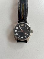 Emporio Armani horloge, Overige merken, Leer, Staal, Ophalen of Verzenden