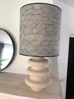 Handgemaakte lampenkap “blauwe golven”, Ophalen of Verzenden, Nieuw, Rond, 25 tot 50 cm