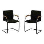 Thonet Vergaderstoel Antraciet Chroom Slede, Ophalen of Verzenden