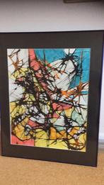 Oost Indisch inkt schilderij met kleur, Antiek en Kunst, Ophalen of Verzenden