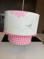 Stoffen Hanglamp roze wit grijs voor kinderkamer 60cm breed, Minder dan 50 cm, Gebruikt, Stof, Ophalen