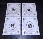 Vier wandplaquettes Villeroy & Boch silhouetten, Ophalen of Verzenden