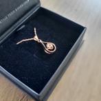 Rosé kleurige ketting met hanger en kristal (Nieuw), Ophalen of Verzenden, Nieuw, Overige materialen, Met hanger