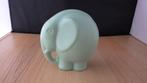 olifantje van keramiek: groen, Ophalen of Verzenden, Gebruikt, Dier