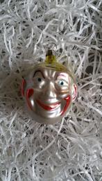 oude kerstbal nr 250 model grimas hoofd, Ophalen of Verzenden, Gebruikt