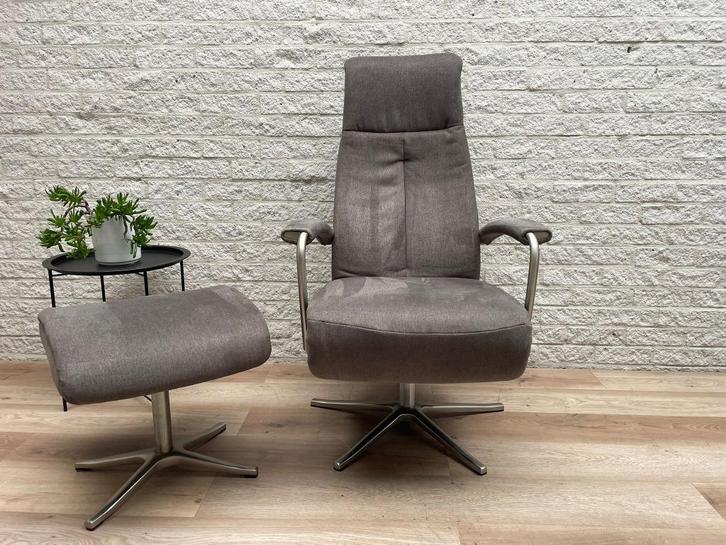 Verstelbare relax fauteuil Prominent C-100 relax stoel XL, Huis en Inrichting, Fauteuils, Zo goed als nieuw, Stof, 50 tot 75 cm