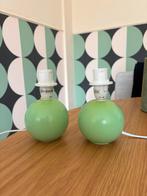 Set van 2 groene tafellampen, Ophalen of Verzenden, Minder dan 50 cm