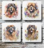 Tibetaanse Mastiff Aquarel onderzetters met houder, Ophalen of Verzenden, Nieuw, Glas of Kopje