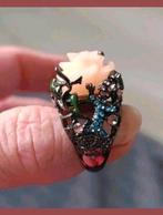 Ring roos salamander maat 16, Verzenden, Nieuw, Zilver