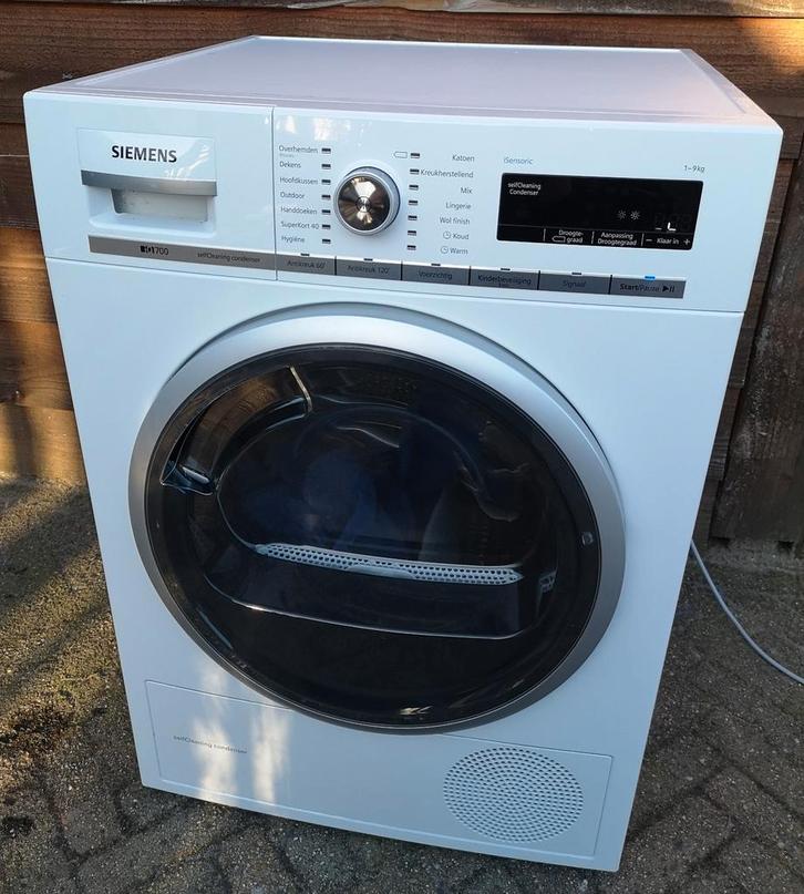 Siemens IQ700 warmtepompdroger 9kg, Witgoed en Apparatuur, Wasdrogers, Ophalen of Verzenden