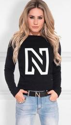 Nikkie glitter logo trui sweater zwart maat  XXS/ XS, Ophalen of Verzenden, Zo goed als nieuw, NIKKIE