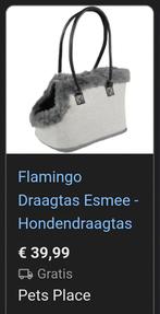 Flamingo Draagtas Esmee - Hondendraagtas - 52x25x26 cm Grijs, Dieren en Toebehoren, Ophalen, Nieuw