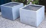 Zeer mooie fiberstone plantenbakken 65x65cm, Tuin en Terras, Bloembakken en Plantenbakken, Ophalen, Tuin, Kunststof, Vierkant