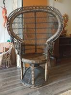 Pauwstoel Emmanuelle - vintage, Huis en Inrichting, Ophalen, Overige kleuren, Riet of Rotan, Zo goed als nieuw