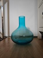 Leuke blauwe vaas, Ophalen, Blauw, Minder dan 50 cm, Glas
