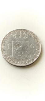1907 Nederland 1 Gulden - Wilhelmina, 1 gulden, Zilver, Ophalen of Verzenden, Koningin Wilhelmina